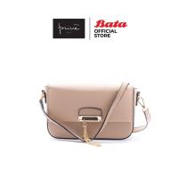 ราคา Bata บาจา ยี่ห้อ Prive กระเป๋าสะพายข้าง สายโซ่ กระเป๋าลำลอง แฟชั่น สำหรับผู้หญิง รุ่น Wawa สีเบจ 9018405 (8847568189)