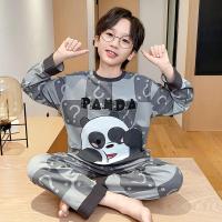 ราคา ชุดนอนแขนยาวสำหรับเด็กชายและหญิง เสื้อนุ่มคอตกลง เหมาะสำหรับเด็ก 5-6 ขวบ (44275235142)