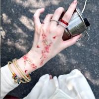 ราคา สติกเกอร์รอยสักลายดอกพีชและผีเสื้อกันน้ำ สไตล์ชาติมูลค่าสูง (26091216437)