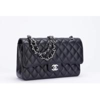 ราคา 100% Chanel Classic flap CF medium flap bag กระเป๋าสะพายข้าง/กระเป๋าสะพายข้าง/กระเป๋าโซ่ (43219344363)
