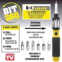 ราคา ไขควง 6in1 เปลี่ยนหัวอัตโนมัติ ไม่ต้องถอด BIT 360 สารพัดประโยชน์ สินค้าขายดี (2182802193)