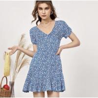 ราคา ส่งต่อ เดรส shein สีฟ้า size L อก 32-36 ยืดถึง 39เรา M ใส่ได้ค่ะ (29957849678)