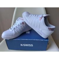 ราคา รองเท้า K-SWISS แท้ สภาพดีมาก ไซร์ 38 รุ่น LOZAN TM III TT MTLLC 95401-143-M สี White Silver Pink ใหม่มากๆ (10086288204)