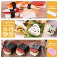 ราคา Ruby Lin Onigiri แม่พิมพ์บ้านครัวอาหารเครื่องครัว 8 ชิ้นชุดซูชิกดสะดวก DIY Bento อุปกรณ์เสริมข้าวลูก Nice (42973116144)