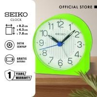 ราคา Seiko QHE136M Silent Seconds Glow ในนาฬิกาปลุกต้นฉบับสีเขียวเข้ม (28365169354)