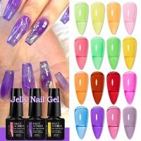 ราคา MEET ACROSS 7ml Jelly Color Nail Gel Polish โปร่งแสง Soak Off Nail Art ยาทาเล็บกึ่งถาวร (27881175829)