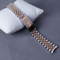 ราคา สําหรับ Seiko 5 SNXS73 75 7SNXS80 SNXS81 19 มม.กลาง Rose Gold Hollow โค้งปลายสกรู Links นาฬิกา Jubilee สายคล้อง (49400857544)