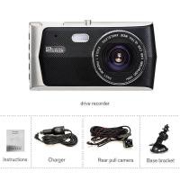 ราคา กล้องติดรถยนต์ T680 กล้องติดรถยนต์ กล้องหน้า-หลัง 4-Inch 1080P Full HD Dual Lens Touch Screen V Car Camera (24614692657)