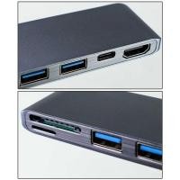 ราคา ZDANSTR CHPAL USB Hub 6in1 USB Type C พร้อมเครื่องอ่านการ์ด HDMI 4K - T62 (52151288163)