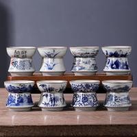 ราคา แสงหรูหราเก่าดินชาท่อระบายน้ํากรองจีนย้อนยุคกังฟูชาชุดอุปกรณ์เสริมชาแยกกรองชาครัวเรือนสีฟ้าสีขาวกรองชา (26592280294)