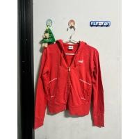 ราคา Puma Hoodie zip สีแดงส้ม มือสองของแท้ (51300939238)