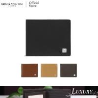ราคา [ส่งด่วนฟรี] Louis Montini (Luxury Style) กระเป๋าสตางค์หนังวัว หนังแท้ กระเป๋าสตางค์ผู้ชาย Men's Wallet TTM069 (312877039)