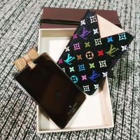 ราคา Lv black multicolor mirror and case pouch (4315470396)