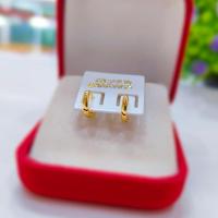 ราคา #ต่างหูหุ้มเศษทองแท้แบบห่วงจิ๋ว (28868161044)