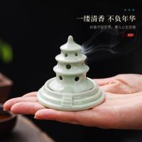 ราคา สร้างสรรค์เซรามิก เทียนตัน กับกระถางธูปและถาดชารูปแบบสวยงาม (40375283656)