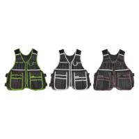 ราคา [Lszcx6l] เสื้อกั๊กเครื่องมือพร้อมกระเป๋าเครื่องมือผ้า Oxford แบบพกพา Heavy Duty Multi Purpose สะท้อนแสง Workwear สําหรับช่างแคมป์ปิ้งเกียร์ (40375454497)
