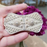 ราคา หัวเข็มขัด เงินแท้ ลายดอกพิกุล เงินไทยโบราณ (13689730890)