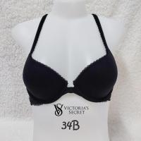 ราคา ชุดชั้นในแบรนด์ Victoria's Secret ไซส์ 34B สีดำ ตะขอหน้า ผ้านิ่มม สินค้ามือสอง (25076172236)