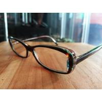 ราคา Jean Lafont Paris Nana 675 size 51-14 -142 France Designer Blue Brown crytal Cat-eyes Frames กรอบของแท้มือสอง (6585365432)