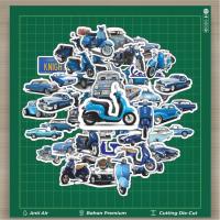 ราคา ร้อน50ชิ้นสติ๊กเกอร์สีฟ้าเวสป้ารถสติกเกอร์รถจักรยานยนต์แฟชั่นรถยนต์รูปลอกเย็นที่กําหนดเองอัลบั้มบัตรไวนิลกันน้ํา-ความงามสติ๊กเกอร์วารสารหนังสือกระเป๋าเดินทางปลอกแรงม้าแท็บเล็ตแล็ปท็อ (26291873640)