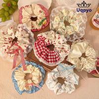 ราคา UQPYO ยางรัดผมแบบยืดหยุ่น, อุปกรณ์เสริมผ้าฝ้ายลายดอกไม้, เครื่องประดับผมยางน่ารัก (42826309414)