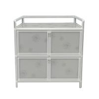 ราคา ZAGIO ตู้กับข้าว 4 บานเปิด รุ่น 4Y30AT ขนาด 77 x 38 x 80 ซม. สีขาว (22311101107)