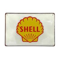 ราคา ป้ายสังกะสีวินเทจ Shell (ปั๊มนูน) (1977428588)