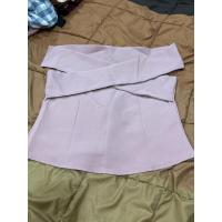 ราคา เสื้อเปิดไหล่ ผ้าอย่างดี สีชมพูกะปิ (20782613687)