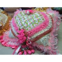 ราคา หมอนสี่เหลี่ยมงานแต่งงาน หมอนมงคล หมอนงานแต่งงาน หมอนรองแขนรับไหว้ หมอนรับไหว้งานแต่ง สีชมพูมาลัย ใบละ1000บาท (5103975751)