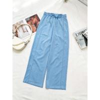 ราคา กางเกงไขมัน Tu ผู้หญิงขนาดใหญ่ออกแบบมาเพื่อ Embellish กางเกงผ้าลินินสําหรับทํางานและสตรีทแวร์ทุกขนาด 45-80 กก. QT0092 (43066219581)