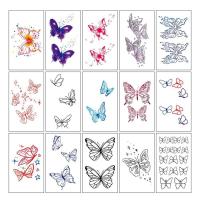 ราคา 10/สติ๊กเกอร์รอยสักผีเสื้อกันน้ําหญิง Tattoo Collarbone ยาวนานสีสัน P4r5 (56651469246)