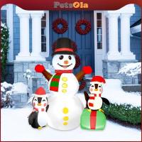 ราคา [PETSOLA] มนุษย์หิมะเป่าลมคริสต์มาสพร้อมเครื่องประดับเพนกวินตัวเลขเป่าลมพร้อมหมวก (46650050281)