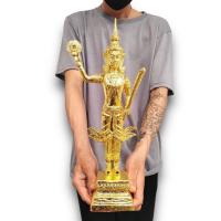 ราคา พระเสื้อเมือง สีปิดทอง งานขนาด 5 นิ้ว สูง 14 นิ้ว เนื้อเรซิ่นผสมมวลสาร (24555617209)