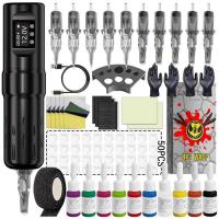 ราคา BIGWASP ชุดปากกาโรตารีไร้สายสําหรับแต่งหน้าถาวร hine พร้อมเข็มตลับผสมสําหรับศิลปินสัก (40623104408)