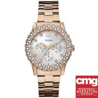 ราคา ่GUESS Dazzler นาฬิกาข้อมือผู้หญิง รุ่น W0335L3 (Rose Gold) (1525098344)
