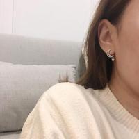 ราคา Winterwinter Jewelry Silver925 : เครื่องประดับเงินแท้ ต่างหูเงินแท้925 ต่างหูห้อยประดับเพชร cz รูปพระจันทร์และดาว (7957854982)