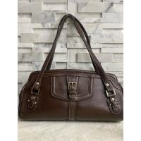 ราคา กระเป๋าหนังแท้แบรนด์nicole miller แท้สีน้ำตาลสวยมาก มือ 2 ตู้ญี่ปุ่น (25255181260)