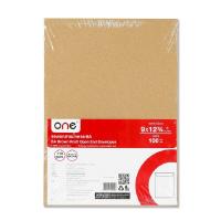 ราคา ONE ซองเอกสารน้ำตาล BA ขนาด 9x12 3/4 นิ้ว 110 แกรม (แพ็ค 100 ซอง) (8254188989)