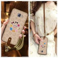 ราคา ป้องกันป้องกันฝุ่นสําหรับ Samsung Galaxy A9/A9000/A9100/A9 Pro แนวทแยงปกหลังเต็มห่อน่ารักกันกระแทก Lanyard Graffiti การ์ตูนนุ่มเคสซิลิโคน TPU Anti-knock (41417191453)