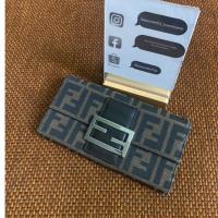 ราคา Fendi zucca long wallet ของแท้ มือสอง เฟนดิ ฟินดิ กระเป๋ามือสอง แบรนด์เนม (20385809735)
