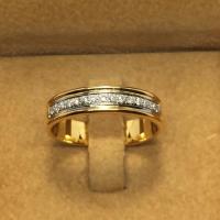 ราคา แหวนสวยๆปอกมีดฝังเพชรทองแท้เพชรแท้ (2454058079)