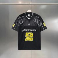 ราคา Racing Original Street Wear เสื้อกีฬาคอวีตัวอักษรอเมริกัน 3D การพิมพ์ดิจิตอลเสื้อยืดแขนสั้นคู่หลวม 10.10 (29042760737)
