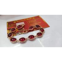 ราคา #สร้อยข้อมือนาคพลอยโกเมนแดง#สร้อยข้อมือนาคพลอยมณีใต้น้ำสีแดง (27387108695)