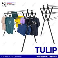 ราคา TULIP - ราวตากผ้าอลูมิเนียมจัมโบ้ 180 CM / ราวตากผ้า / ราวตากผ้า / ราวแขวนผ้าเช็ดตัว - รับน้ําหนักได้ 20 KG / สีดํา - ขนาด 1.8 M (51751292578)