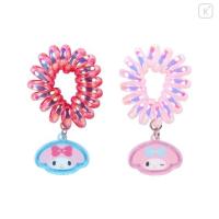 ราคา ยางรัดผม MM Japan Sanrio Original Coil Ponytail Holder 2pcs Set - My Melody & My Sweet Piano (26239020490)