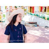 ราคา เสื้อหม้อห้อม/หม้อฮ่อม เสื้อคอจีน ป้ายข้าง (3948879325)