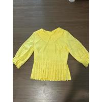ราคา New เสื้อสีเหลือง ลูกไม้ฉลุ ไซส์ S (40467889678)