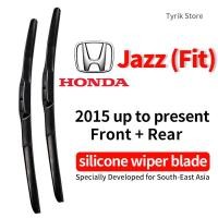ราคา ชุดใบปัดน้ำฝน (หน้า/หลัง) Honda Jazz wiper blade สำหรับปี/รุ่น 2015-2021 ใบปัดน้ำฝนรถ SUV กระจกหลังรถ ใบปัดน้ำฝนแบบกล้วย ซิลิโคน (29186548675)