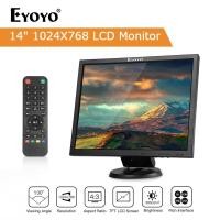 ราคา Eyoyo 14 นิ้ว LCD HDMI Monitor 1024x768 จอภาพจอแสดงผล VGA ขนาดเล็กสําหรับกล้องรักษาความปลอดภัยพร้อม HDMI/VGA/AV/BNC อินพุตพร้อมลําโพงในตัวและรีโมท (27076070873)