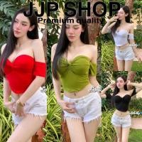 ราคา เสื้อเกาะอกเปิดไหล่ เสริมฟองน้ำ ดีเทลยุ้มอก สวยๆ แซ่บๆ เนื้อผ้าอย่างดี งานสวย ดูดีแบบสาวเทสดี ปังสุดๆ (25391282806)